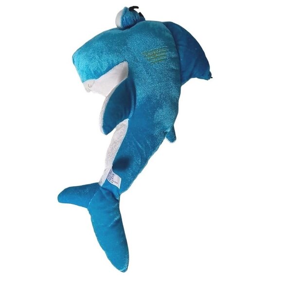 BJ Toy Company Blue White Shark Plush 17.5 Inch - Picture 2 of 5
